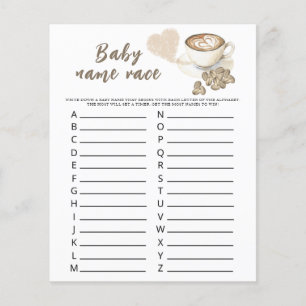 Baby braut Kaffee - Baby Name Race