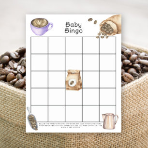 Baby braut Kaffee Baby Shower Bingo Spiel