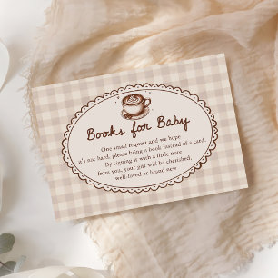 Baby braut Kaffee Baby Shower Bücher für Baby Begleitkarte