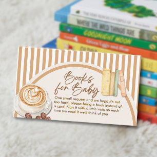 Baby Braut Kaffee Baby Shower Bücher fürs Baby Begleitkarte