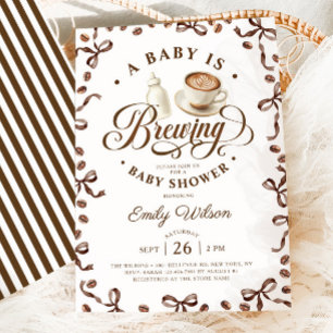 Baby braut Kaffee Baby Shower Einladung