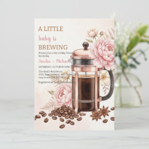 Baby braut Kaffee Baby Shower Einladung