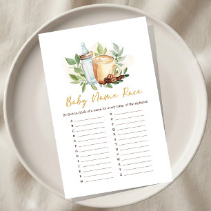 Baby braut Kaffee Baby Shower Namens-Rate-Spiel