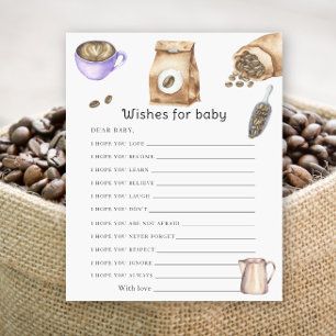 Baby braut Kaffee - Babywünsche