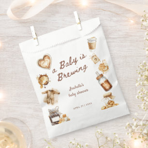 Baby braut Kaffee Braune Babyparty Geschenktütchen