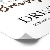 Baby braut Kaffee Drinks Poster (Ecke)