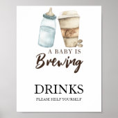 Baby braut Kaffee Drinks Poster (Vorne)