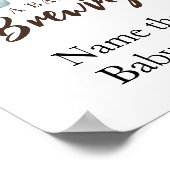 Baby braut Kaffee Name dieses Babynahrung Poster (Ecke)