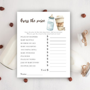 Baby braut Kaffee - Price Guess Game