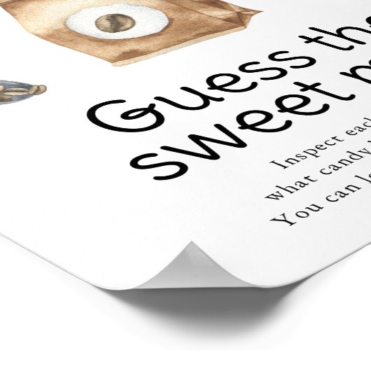 Baby braut Kaffee Ratet das süße Schlamassel Poster (Ecke)