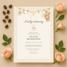 Baby braut Kaffee Wäscheleine Baby Shower