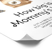 Baby braut Kaffee Wie groß ist Mama's Bauch Poster (Ecke)