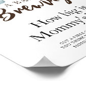 Baby braut Kaffee Wie groß ist Mama's Bauch Poster (Ecke)