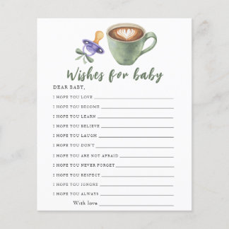 Baby braut Kaffee - Wünsche fürs Baby