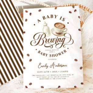 Baby braut Kaffeebohnen Baby Shower Einladung