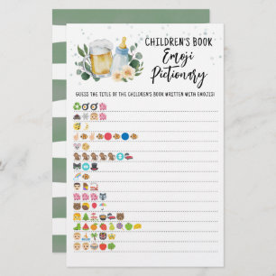 Baby braut Kinderbuch Emoji Pictionary