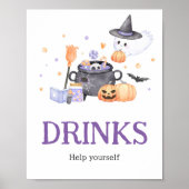 Baby braut Lila Halloween-Drinks Poster (Vorne)