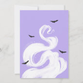 Baby braut Lila HexenBaby-Dusche Einladung (Rückseite)