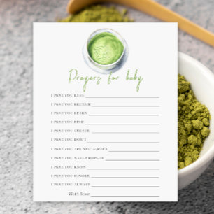 Baby braut Matcha-Gebete für das Baby