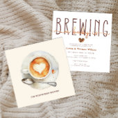 Baby braut moderne Kaffee-Baby-Dusche Einladung