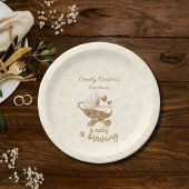 Baby braut Niedliche Pram Baby Dusche Teller