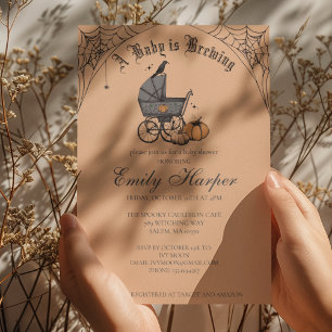 Baby braut Orange Gothic Baby Dusche Einladung