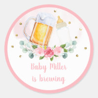 Baby braut Pink Gold Floral Baby Dusche