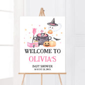Baby braut rosa Halloween Baby Dusche Begrüßung Poster