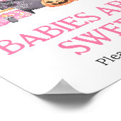 Baby braut rosa Halloween Babys sind süß Poster (Ecke)