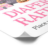 Baby braut rosa Halloween Diaper Raffle Poster (Ecke)