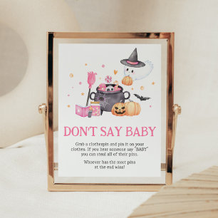 Baby braut rosa Halloween Don't Say Baby Poster