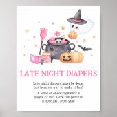 Baby braut rosa Halloween Spätabendtaucher Poster (Vorne)