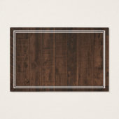 Baby braut rustikale Bücher für Baby (Rückseite)