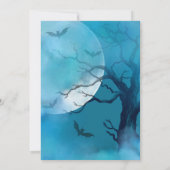 Baby braut Spooky Hexendusche Einladung (Rückseite)