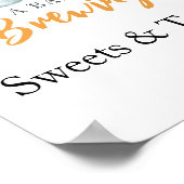 Baby braut Süßigkeiten und Leckereien Babydusche Poster (Ecke)