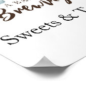 Baby braut Süßigkeiten und Leckereien Babydusche Poster (Ecke)