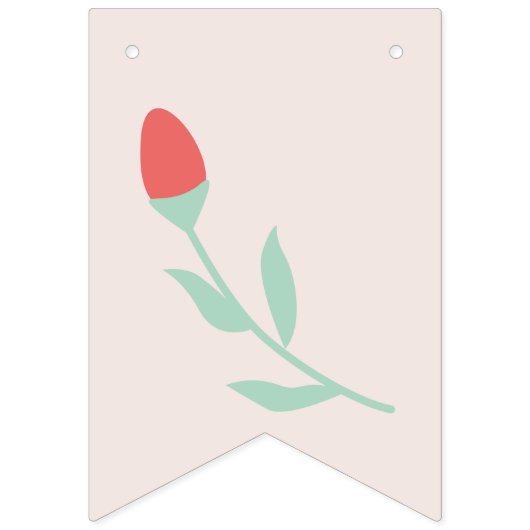 Baby braut | Tee-Party-Baby-Dusche Wimpelkette (Erste Fahne)