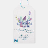 Baby Braut Tee Party Babydusche Danke Geschenkanhänger (Rückseite)