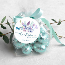 Baby Braut Tee Party Babydusche Danke Runder Aufkleber