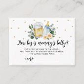 Baby braut, wie groß Mama's Bauchkarte ist Begleitkarte (Vorderseite)