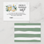 Baby braut, wie groß Mama's Bauchkarte ist Begleitkarte (Vorne/Hinten)