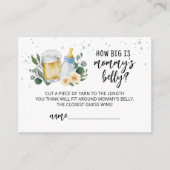 Baby braut, wie groß Mama's Bauchkarte ist Begleitkarte (Vorderseite)