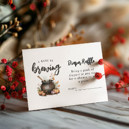 Baby Braut Windeln Raffle Baby Dusche Begleitkarte