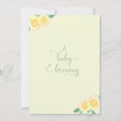 Baby Braut Yellow Teapot Baby Shooter by Mail Einladung (Rückseite)