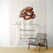 Baby Brechen Coffee Baby Dusche Begrüßungszeichen Wandteppich (Beispiel)