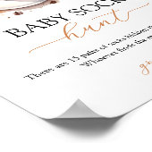 Baby Brechen Coffee Baby Sock Hunt Sign Poster (Ecke)