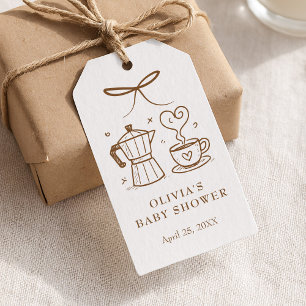 Baby Brechen Coffee Favor Tag Geschenkanhänger