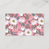 Baby Brechen rosa Blumenkochbücher für Baby Begleitkarte (Rückseite)