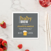 Baby Brew Couple's Beer Baby Shower Serviette (Beispiel)