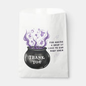 Baby Brew Hexe Cauldron Halloween Babydusche Geschenktütchen (Vorderseite)